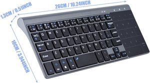2.4Ghz迷你无线键盘带触摸板数字键盘便携式超薄远程键盘 - Product Image 5