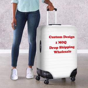 Personalized Customization Hawaiian Lei Flower Print Luggage Cover Heat Transfer Printing Dust-Protective Luggage Cover - Product Image 2