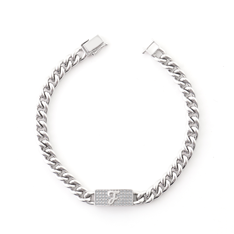 6mm 925silver White gold Plated