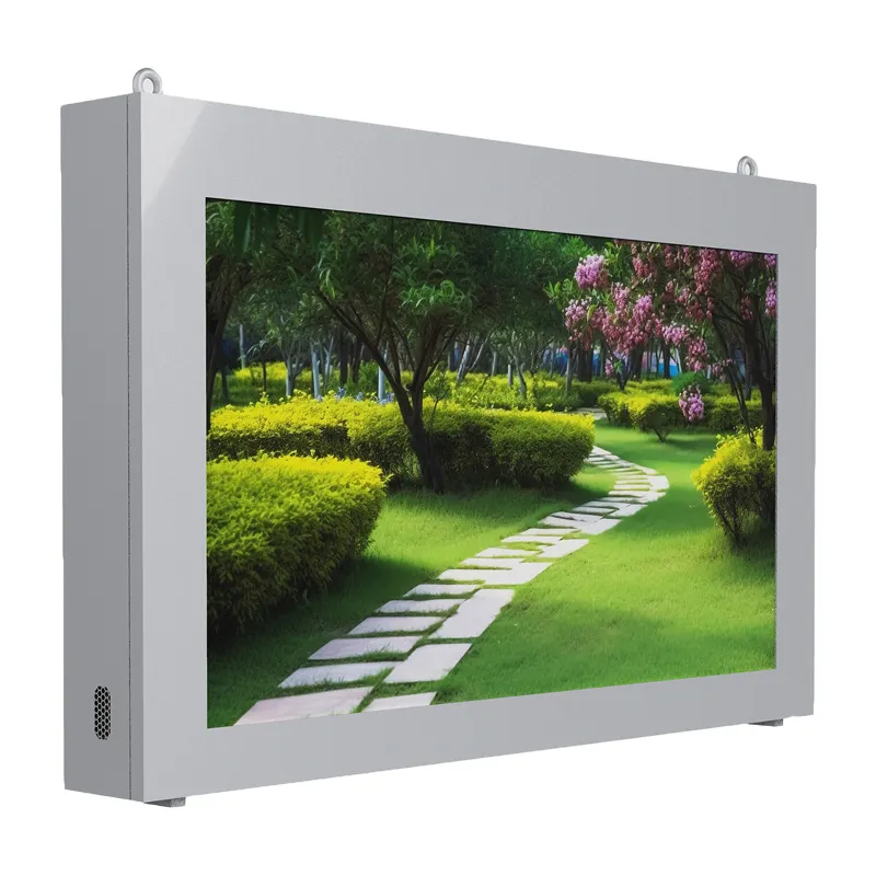 Monitor LCD táctil capacitivo montado en la pared al aire libre portátil tablero de señalización digital