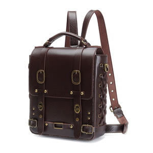 Backpack Women's Backpack Personalized Foreskin Leather Ladies Shoulder <strong>Bag</strong> Small Backpack - Product Image 3
