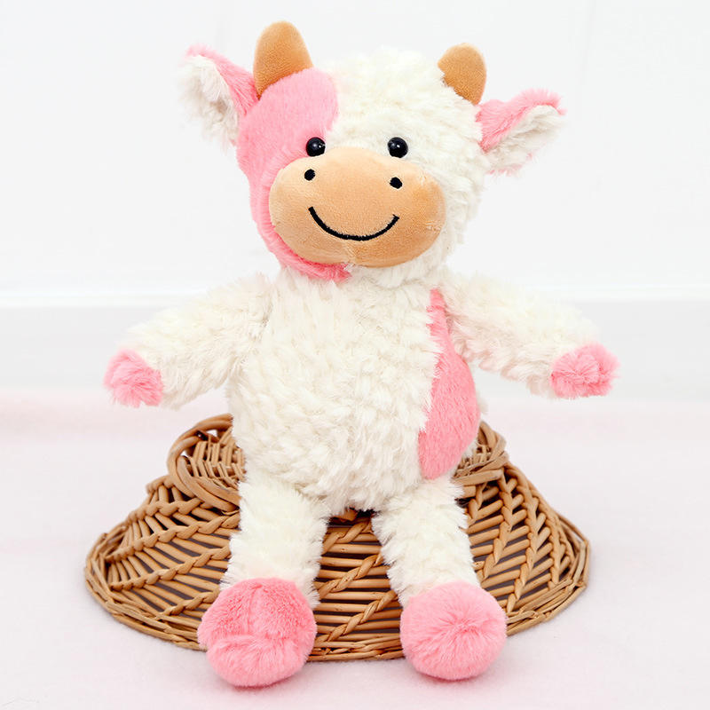 Plush station cow-pink white 30cm