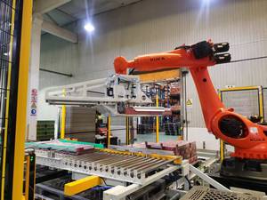 Fully <strong>Automatic</strong> <strong>Robot</strong> Palletizer Robotic Case Palletizer <strong>Robot</strong> <strong>Palletizing</strong> <strong>System</strong> For Boxes - Product Image 3
