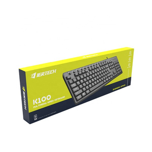 JERTECH K100 Nueva Llegada Mini Oficina Gaming Computer Key Board Teclado Inalámbrico Ratón - Product Image 1