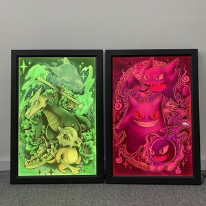 16英寸x 24英寸RGB照明发光二极管灯箱显示器多功能动态快照动漫海报灯框架 - Product Image 4