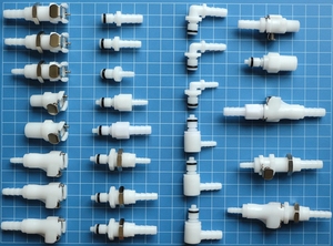 Acetal 1/8&quot; Flow Panel Mount Quick <strong>Coupling</strong> 4mmID 6mmOD Tubing Bulkhead Quick Disconnect Pipe Connector With Metal Lock Nut - Product Image 3