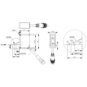 High precision LA30M15/10UG3-M-B5 Laser <strong>Displacement</strong> <strong>Sensor</strong> Detect Range 10~20mm Laser <strong>Displacement</strong> <strong>Sensor</strong> - Product Image 4