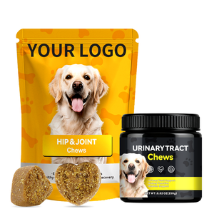 Supplément à mâcher pour soutien des hanches et des articulations Moule à lèvres vertes et acide hyaluronique vétérinaire-Formulé pour les chiens vieillissants Formule et logo personnalisés - Product Image 1