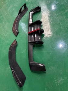AE tarzı kuru/ıslak karbon Fiber arka difüzör ile LED ışık G82 M4 arka Splitter dudak için mükemmel teçhizat - Product Image 3