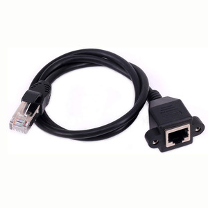 RJ45-Stecker auf Buchse LAN-Ethernet-Netzwerk Cat6 Cat5e Cat5-Kabel für die Schalttafel montage RJ45-Verlängerungskabel - Product Image 1