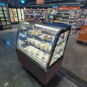 Tái sinh mini-bánh-showcase bánh hiện đại bảng Top bánh hiển thị tủ lạnh Showcase tủ lạnh quay với ngăn kéo - Product Image 1