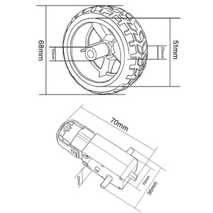 UNOR3 per il controllo remoto Bluetooth Kit Robot a quattro ruote per auto con targa a 4 ruote per la misurazione della velocità di tracciamento degli ostacoli - Product Image 5