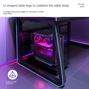 Controlador de decoración de Pc de pie de alta calidad, escritorio de oficina ejecutiva, ordenador en forma de Z, mesa de juego multiusos - Product Image 2