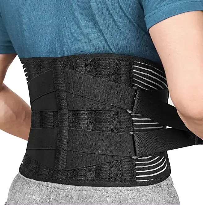 医療カスタムロゴ高品質調節可能な腰椎下部レリーフ背中の腰の痛みウエストサポートベルトランバーブレース