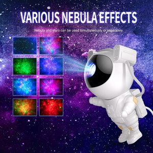 Yıldız projektör Galaxy gece işık astronot uzay projektör yıldızlı bulutsusu tavan LED lambası zamanlayıcı ve uzaktan ile çocuk odası için - Product Image 3