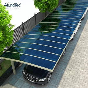 AlunoTec Jardin Garage Anti UV Resistant Aluminium Solar Roof Carport Racking <strong>Structure</strong> Car Port Parking <strong>Shade</strong> - Product Image 1