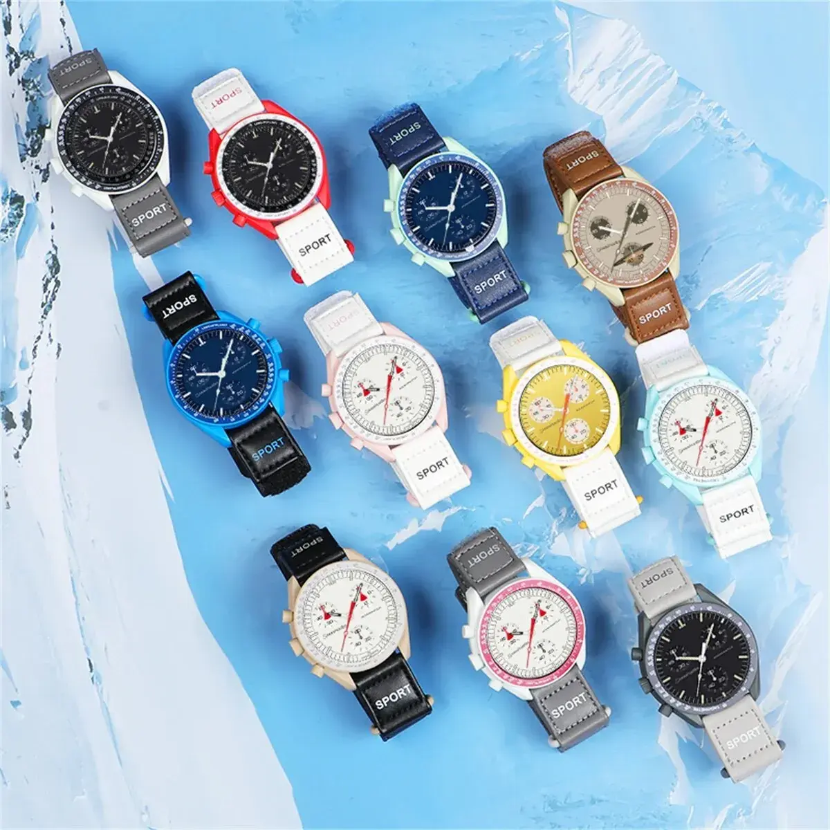 2023 Смарт-часы OMG, спортивные многоцветные, Круглые, amooled, 1,28 "moon moonwatch, Смарт-часы OMG для omega X swatch, браслет moonswatch