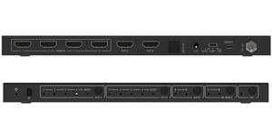 Matriz de conmutación de 18Gbps 4x2 HDMI con extractor de audio para sistema de cine en casa
