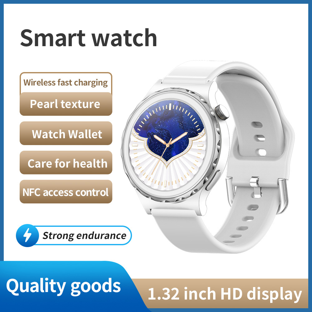 Montre intelligente d'appel téléphonique pour femmes TUP G20GT3 blanche