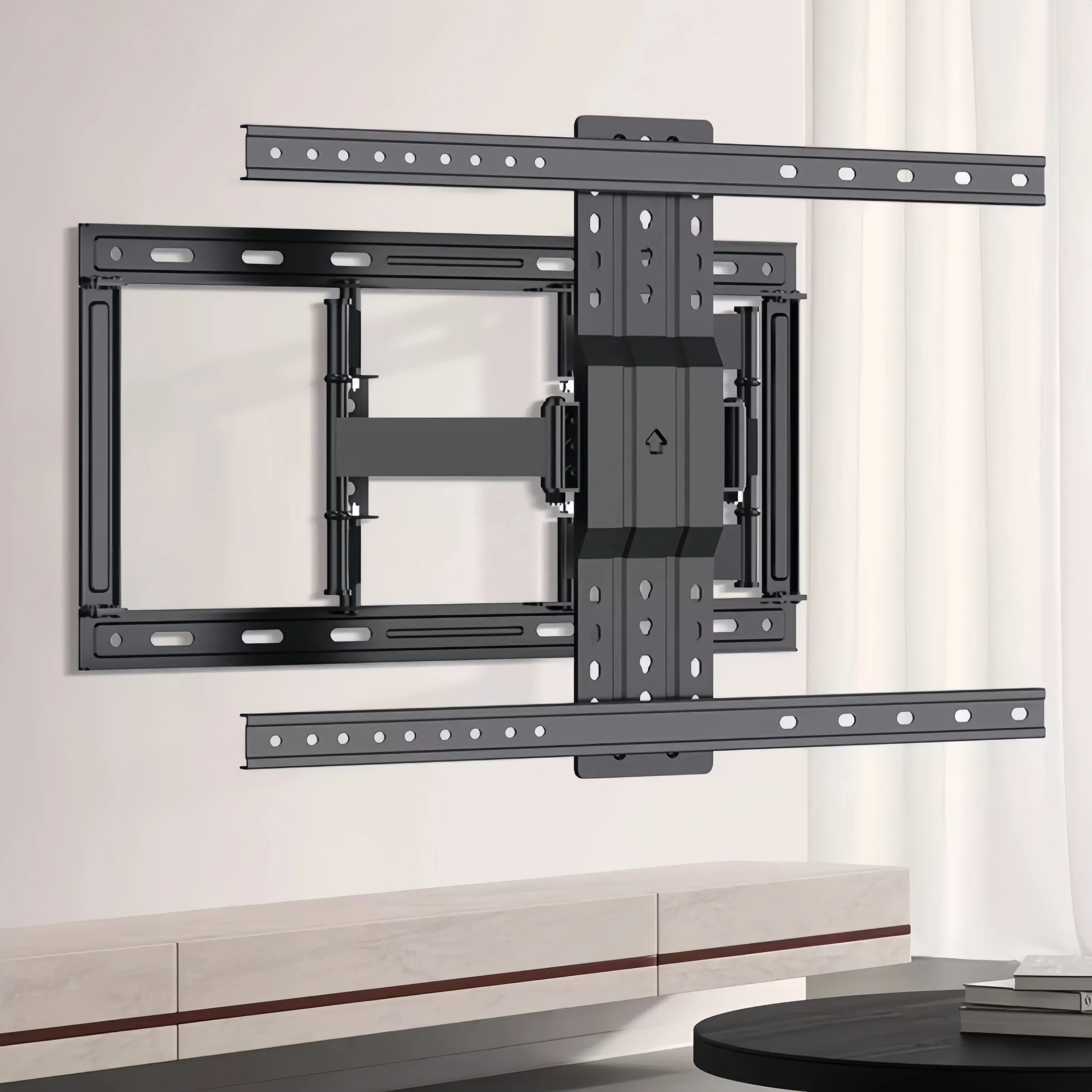 Living Room tv Holder Cold Rolled Steel Telescopic Tv Wall Mounts 65 inch 75 inch Tv Bracket