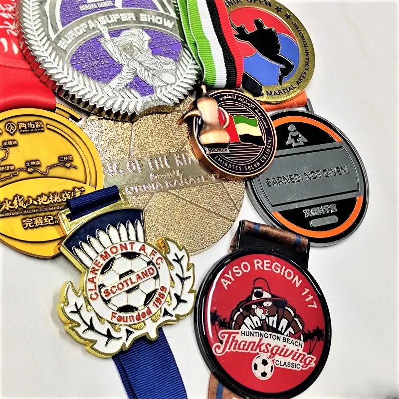 Manufacturer Custom Medals 3D Sports Metal Medalla Taekwondo Karate Medals Gold Silver Copper Kung Fu Judo Jiu Jitsu Medals