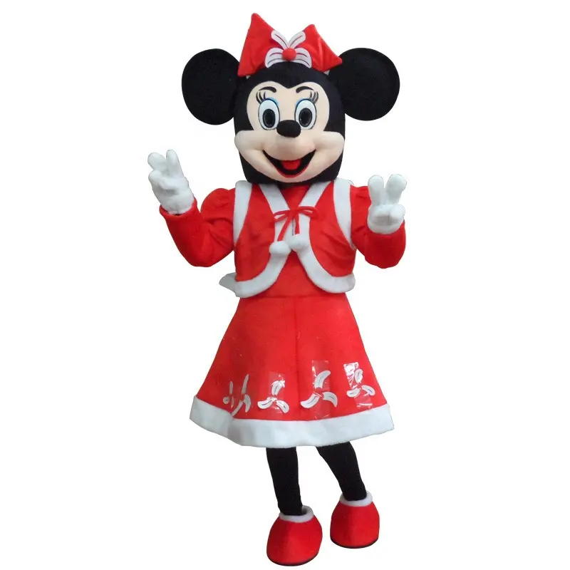 Disfraz personalizado de Mickey para Navidad, disfraz de Mascota para adultos y niños, traje de Carnaval