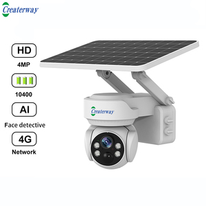 Createrway Smart PTZ Dome Outdoor Security <strong>Camera</strong> Wifi 4G Wireless IP Solar Powered Free Battery CMOS <strong>Sensor</strong> <strong>Memory</strong> Card Storage - Product Image 2