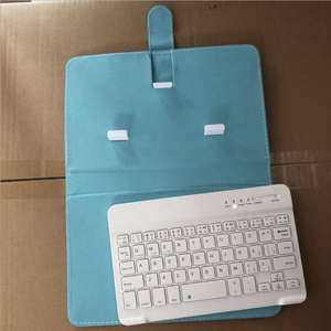 便携式PU皮革无线键盘保护套手机用蓝色齿键盘适用于iPhone安卓手机 - Product Image 3