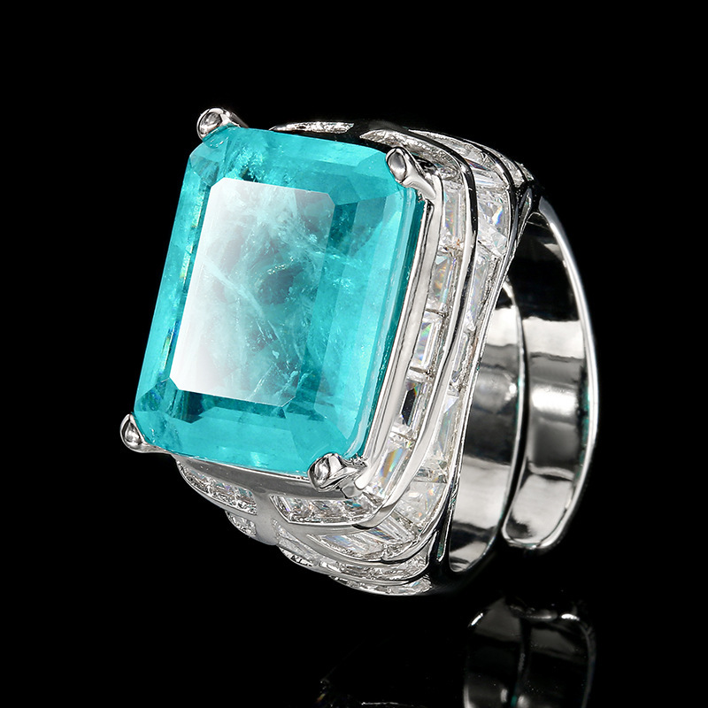 adjustable size Paran blue ring