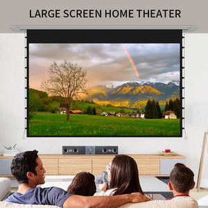 Sistema de cine en casa de techo oculto integrado de 84 pulgadas para uso doméstico, pantalla de proyector antiluz de elevación con Control remoto eléctrico HD - Product Image 3
