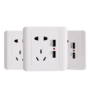 <strong>UK</strong> Standard Household Power Wall <strong>Mounted</strong> Light 10A 1/2 Way 1/2/3/4 Gang Push Button 250V PC Electrical USB Switch Socket - Product Image 2