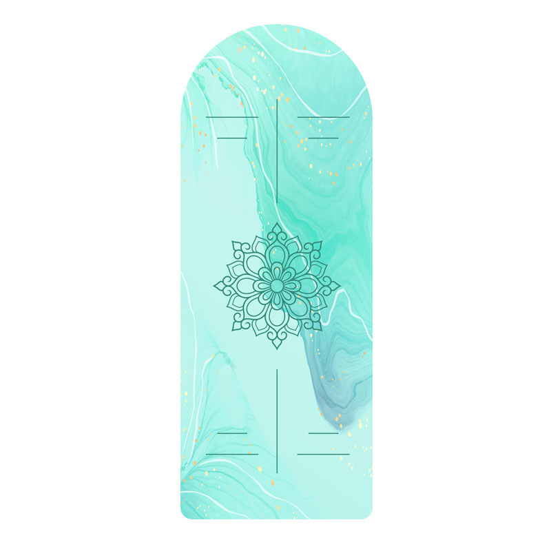 Tapis de yoga demi-cercle en daim-qingyang manhua