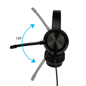 Call Center Headphone com Microfone para USB e 3.5mm Plug 2 em 1 Headsets - Product Image 3