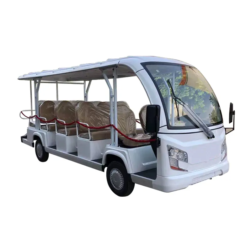 ShunCha 14 تتسع 72V 5KW AC نظام 4 الدفع الرباعي سيارة كهربائية نادي عربة جولف السياحية حافلة