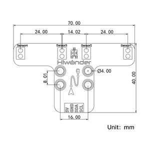 IRライントラッキング用4 chラインフォロワーHiwonderロボットセンサー - Product Image 5