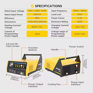 AUTOOL EM365 auto regolatore di programmazione ECU programmazione decodifica salto auto avviamento emergenza avvio 12V 150A caricabatteria - Product Image 4