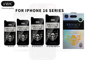 Vwk 3D Radian Tempered Glass sự riêng tư bảo vệ màn hình chống gián điệp 9H cho iPhone 13 14 15 Pro Max 16 Cộng với điện thoại di động lớp AAA - Product Image 5