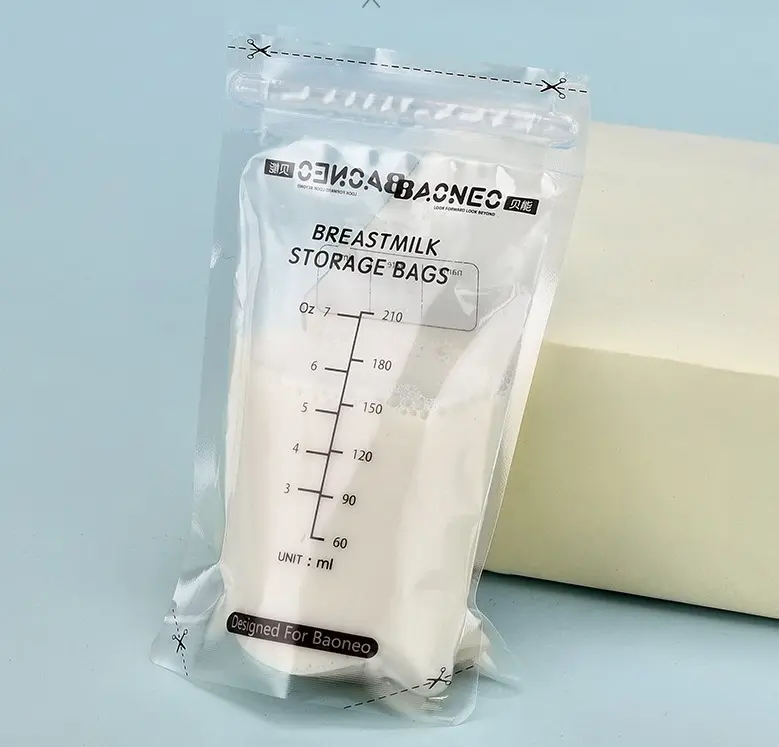 Mumlove sacchetto per la conservazione del latte materno personalizzato da 210ml sacchetto per la conservazione del latte materno senza Bpa sacchetti per l'alimentazione del latte materno con stampa del Logo