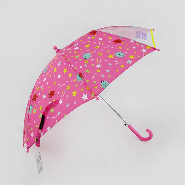 Ombrello dritto personalizzato per bambini con stampa Logo resistente al vento ombrello carino per ragazze ragazzi
