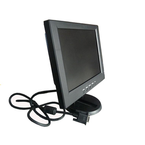 Pantalla de monitor LCD blanco y negro de 10 pulgadas Interfaces BNC TFT Entradas VGA DVI 4:3 Altavoz de monitor LED de 12 pulgadas utilizado para escritorio