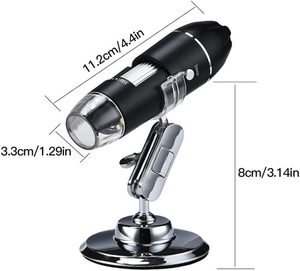 Microscopio Digital X4, cámara 3 en 1, USB tipo C, portátil, electrónico para soldar, lupa LED para reparación de teléfonos móviles, 1600X - Product Image 3