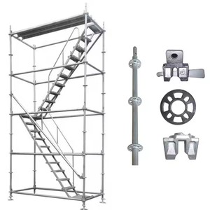 Sistema de andamios BS1139 para andamios de construcción Plataformas de andamios de bloqueo de anillo galvanizado - Product Image 2