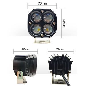3 inç 60W motosiklet sürüş ışık LED çalışma ışığı kare spot sis lambası 4x4 için o-ring offroad SUV ATV kamyon traktör 12V 24V - Product Image 4