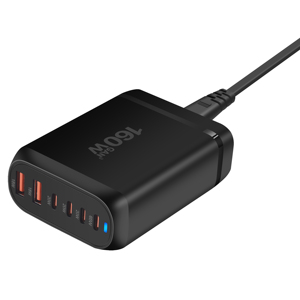 160W USBC充電器タイプCPD65WGaN急速充電USB-C USB-A 6ポート電話タブレットおよびラップトップ用デスクトップ充電器ステーション - Product Image 6