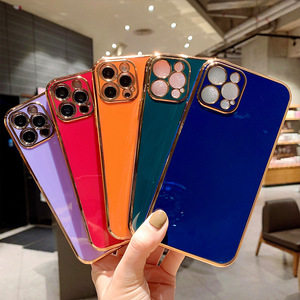 For iPhone Case TPU Electroplate SmallウエストCell Phone Back Cover <span class=keywords><strong>Shell</strong></span>ためiPhone 11 Pro Max Case