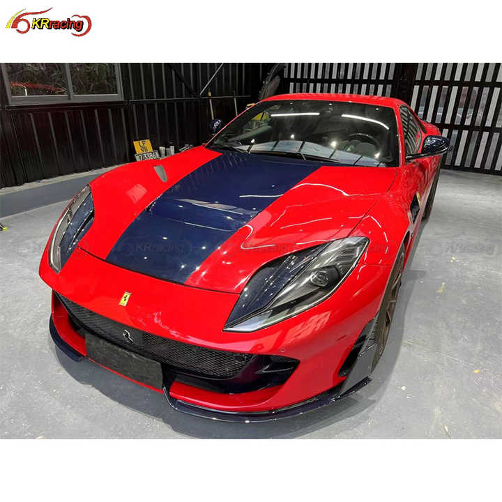 MSY Style Dry Carbon Fiber Car LHD Add-on Side Mirror for Ferrari 812 2017-2020