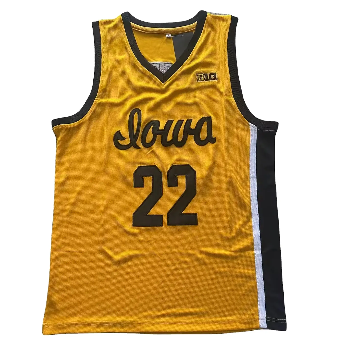 2024 entrega rápida bajo moq personalizado amarillo Caitlin Clark Jersey Iowa Hawkeyes Lady Women College Basketball Jerseys