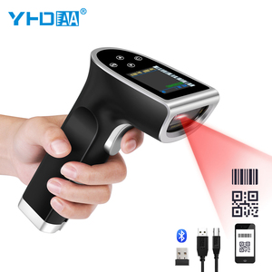 Fabricante de Ventas Directas Bluetooth 2D Qr lector de código de barras de mano inalámbrico escáner de código de barras con pantalla táctil LED - Product Image 1