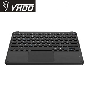 NEW-GHB-250 9.7至11英寸平板多设备通用蓝牙，带触摸板RGB全色照明键盘