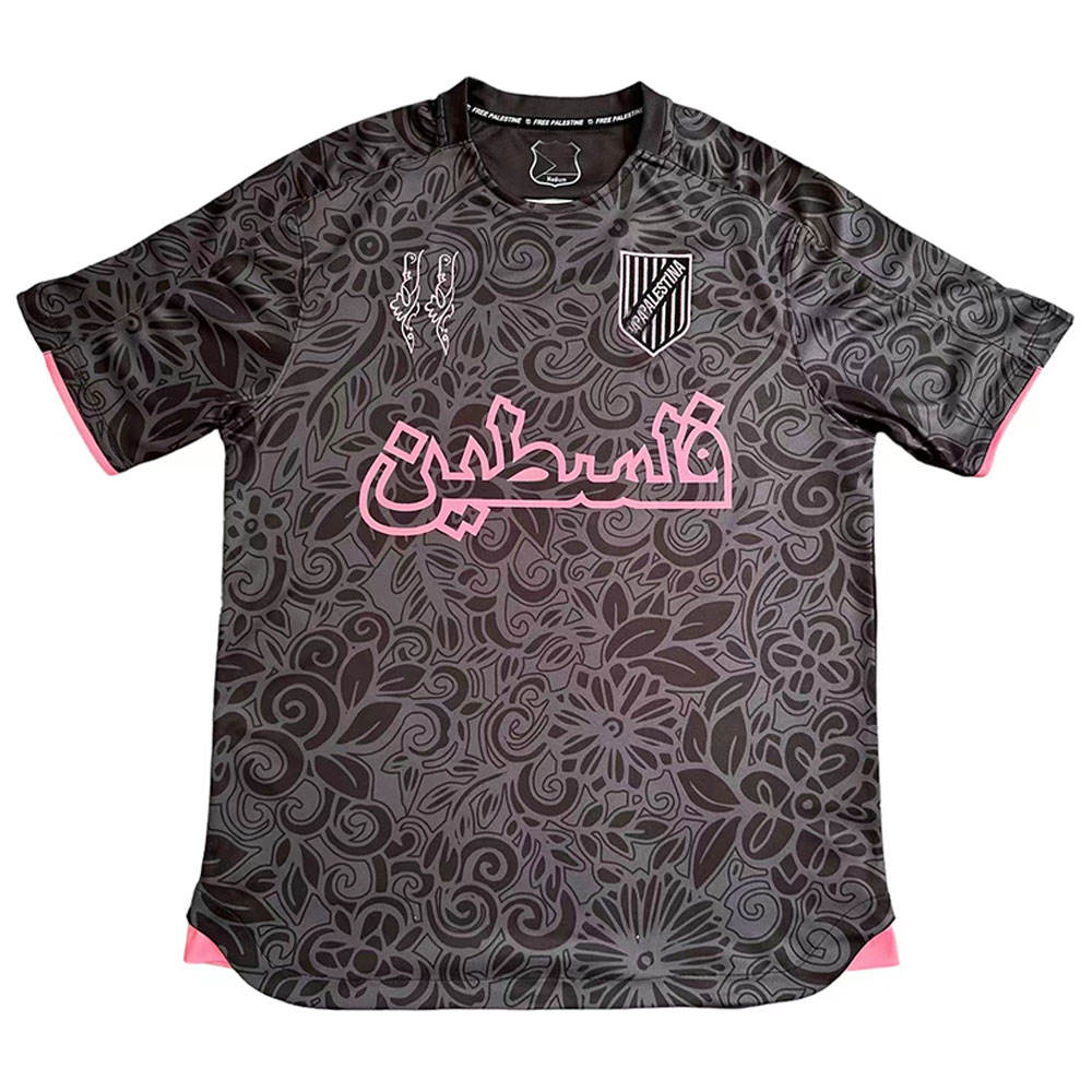 Maillot Palestine Gris+RoseA
